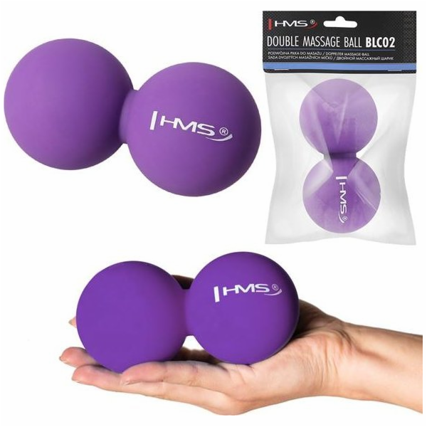 HMS BLC02 Violet Lacrosse Double HMS Massage Ball