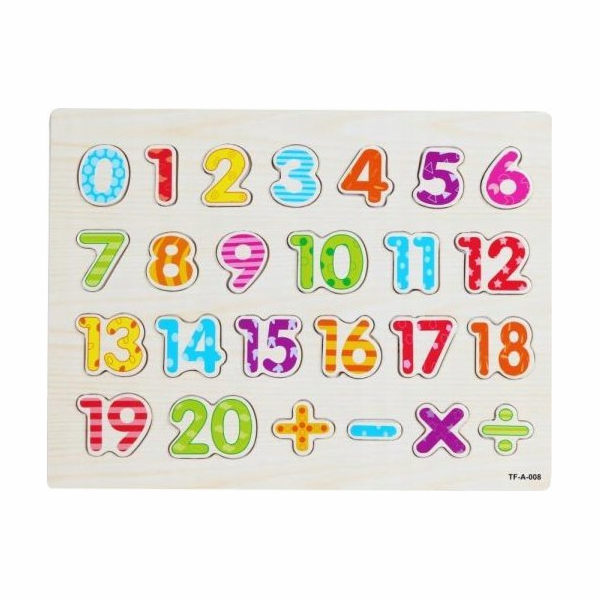 Artyk Dřevěné puzzle Čísla 676796