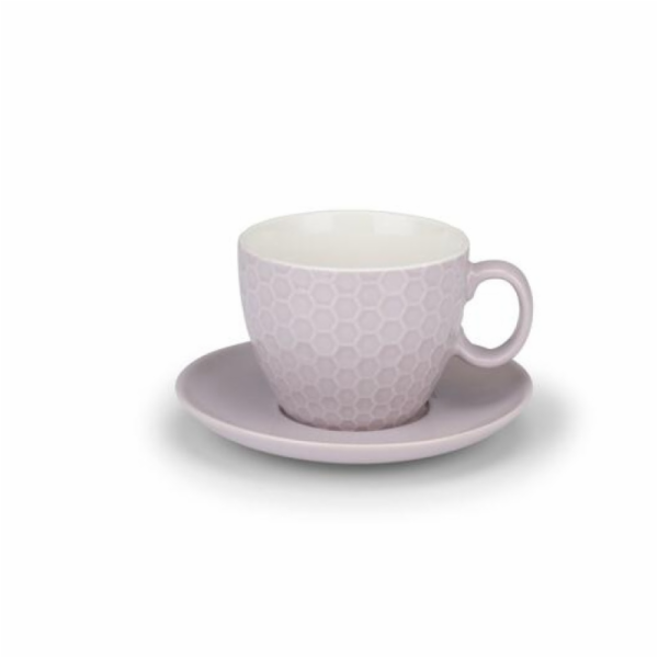 Šálky a podšálky na cappuccino ALPINA sada 8ks světlemodr...