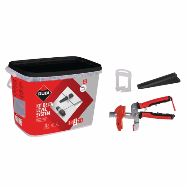 Sada pro vyrovnávání dlaždic Delta Brida 1 mm, 3–12 mm