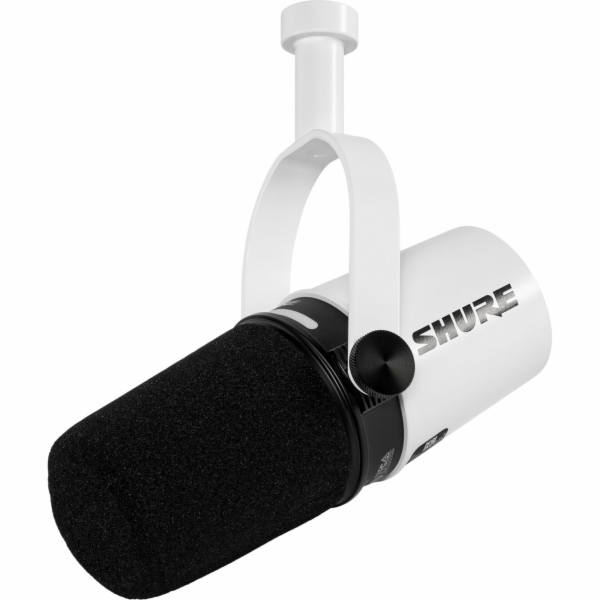 Shure MV7+ bílá