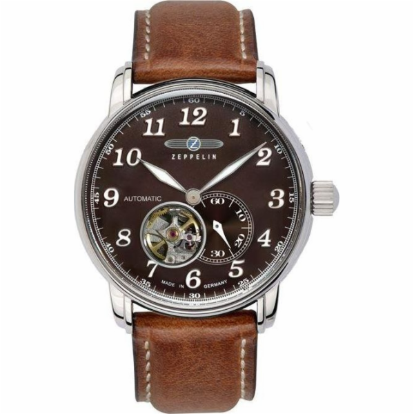 Pánské Zeppelin Watch LZ127 7666-4 Hnědé automatické