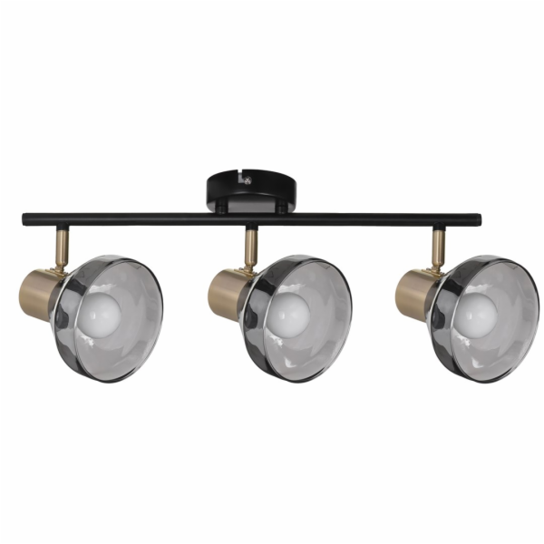 Activejet LISA triple spotlight black-gold ceiling wall l...
