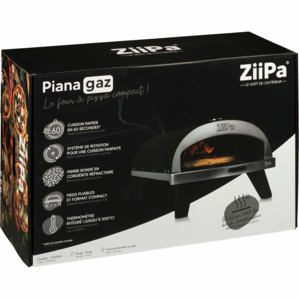 Plynová pizza pec ZiiPa Piana Charbon