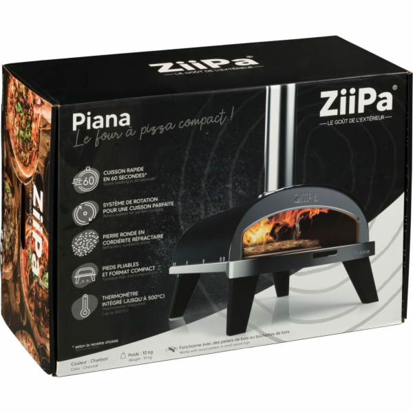 ZiiPa Piana Peletová pizza pec Charbon