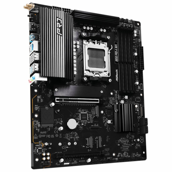 ASRock MB Sc AM5 B850 Pro-A WiFi, AMD B850, 4xDDR5, 1xUSB...