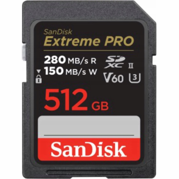 SanDisk MicroSDXC karta 512GB Extreme PRO (R:280/W:150 MB...