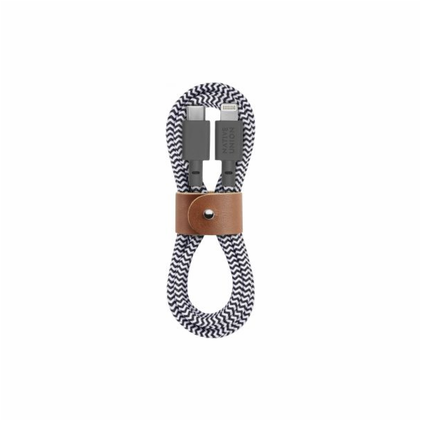 Native Union Belt Cable USB-C to Lightning 1,2m Zebra