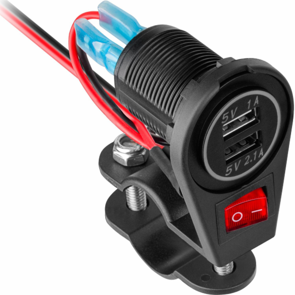 USB nabíječka PEIYING PY-CHR0008 na motocykl