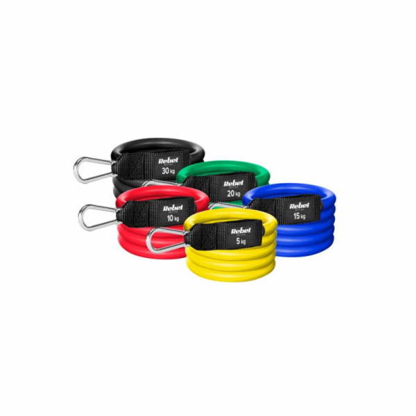 Guma posilovací REBEL Power Tube Set 5-30kg 5ks