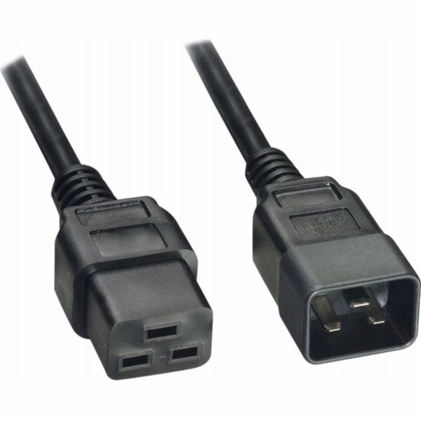 Akyga Kabel napájecí 250V/10A,IEC C14/IEC C15, měď, černá...