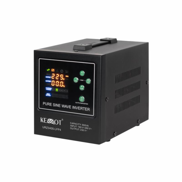 Zdroj záložní KEMOT PROsinus-800-LFP4 12V 230V 800VA 500W...