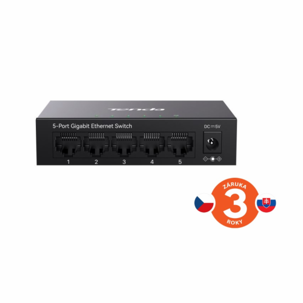 Tenda TEG1005M 5-portový Gigabit Ethernet Switch, 10/100/...