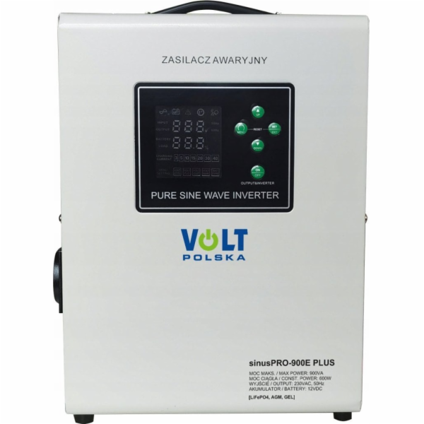 Zdroj záložní VOLT Sinus Pro 900 E PLUS 12V 230V 600W White