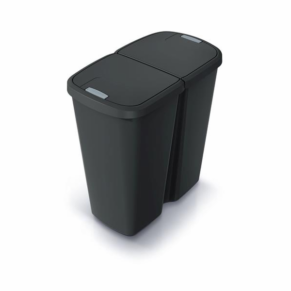 Odpadkový koš Prosperplast COMPACTA Q DUO, 45 l recyklova...