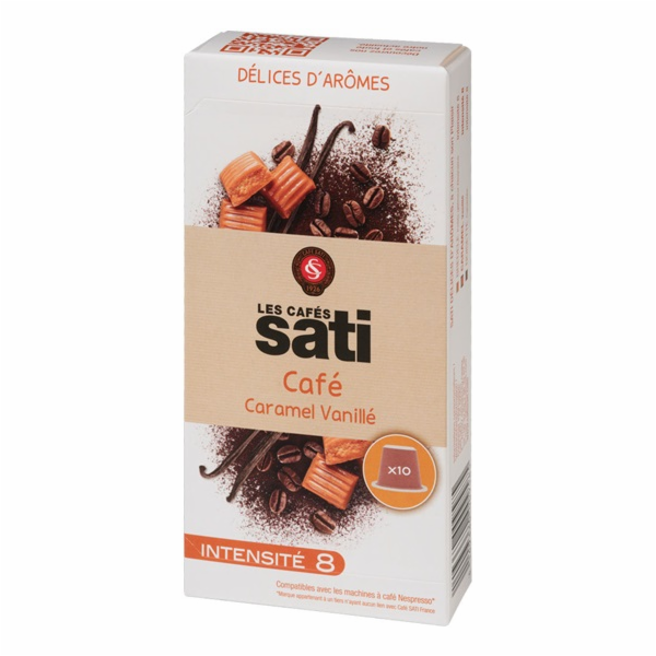 Sati Caramel Vanillé x10 caps(Nespresso)