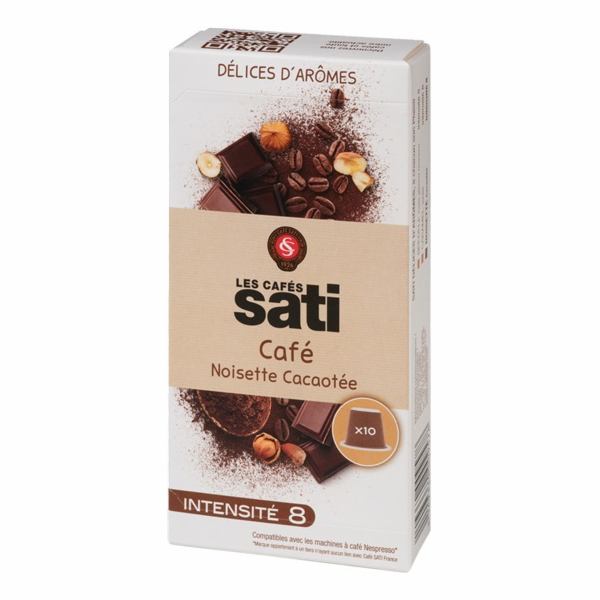 Sati Cacao Hazelnut x10 caps (Nespresso)