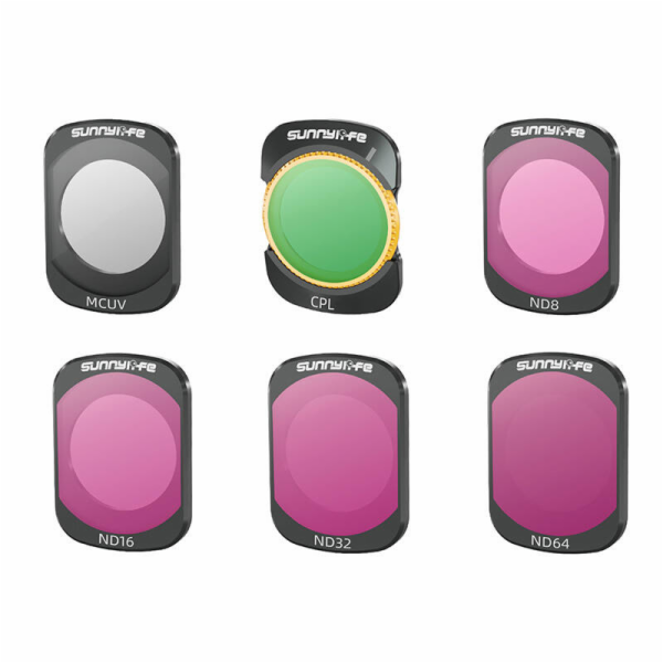 Filtry MCUV, CPL, ND8, ND16, ND32, ND64 Sunnylife do DJI ...