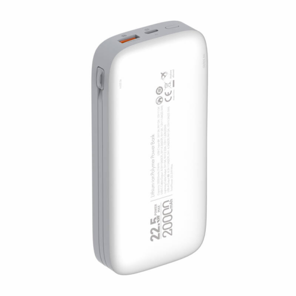 Powerbanka LDNIO PQ20 22,5W 20000mAh USB-C, lightning (bílá)