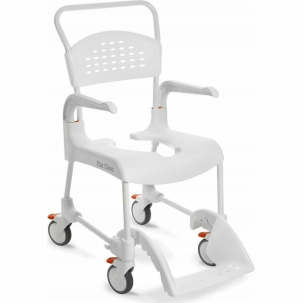 ETAC Clean 55 cm / 2 brzdy Invalidní vozík s funkcí WC Bílý
