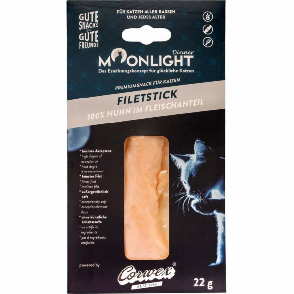 MOONLIGHT Dinner Filet z Kuřete - pochoutka pro kočky - 22g