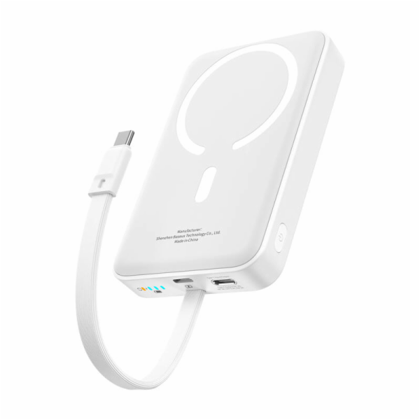Baseus Mini 10000mAh 30W magnetická powerbanka (bílá) Bay...
