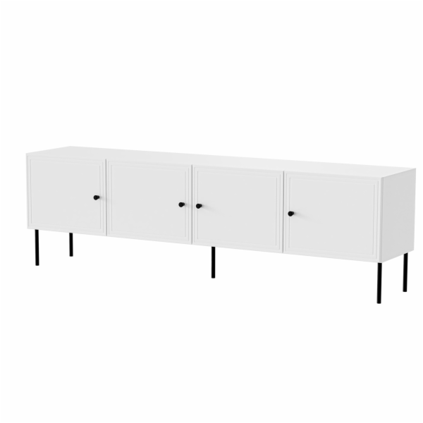 4D RTV skříň PALAZZO BIS 201x40x60 bílá matná