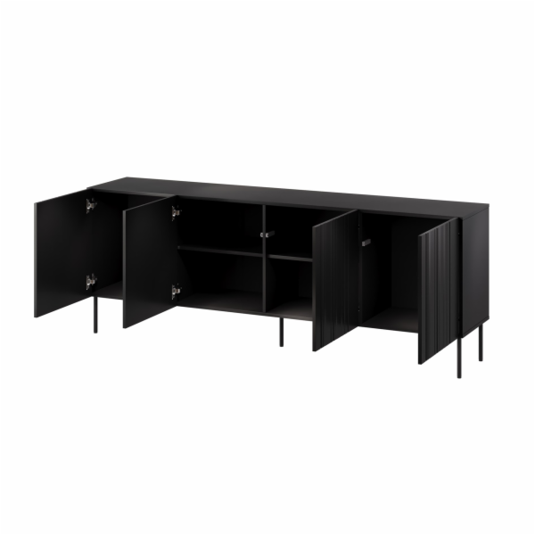 Cama Komoda ISLA 200x40x75 matná černá