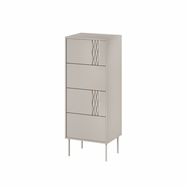 Cama 4S TRESSE komoda 50x40x125 kašmírová matná