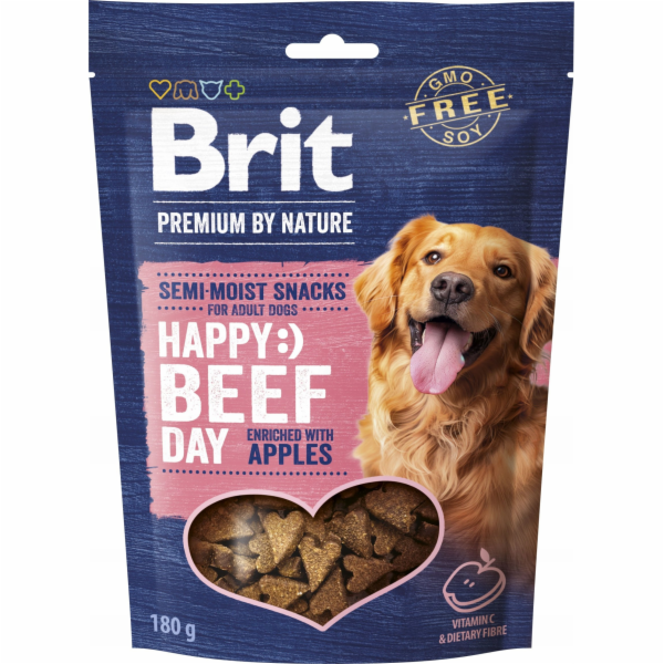 BRIT Premium Dog Snack Beef with Apples - pamlsky pro psy...