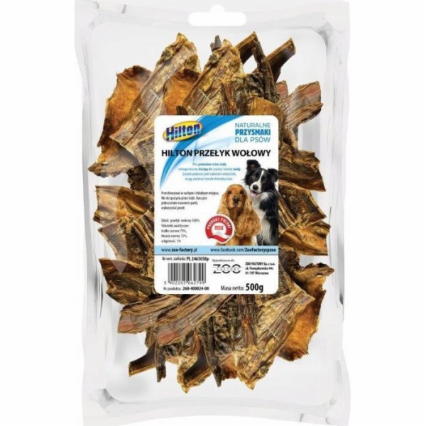 HILTON Hovězí hrtan – pamlsky pro psy – 500 g