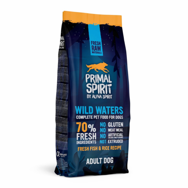 PRIMAL SPIRIT Wild Waters - polosuché krmivo pro psy - 12 kg