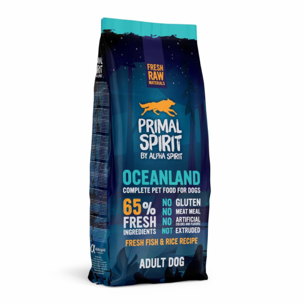 PRIMAL SPIRIT Oceanland Ryba – polomokré krmivo pro psy s...