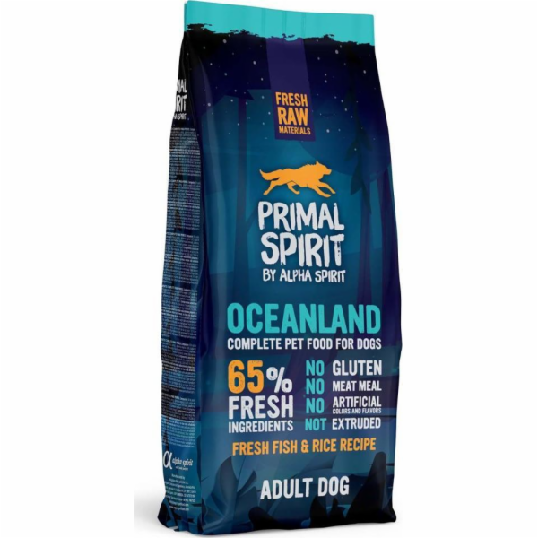 PRIMAL SPIRIT Oceanland Ryba – polomokré krmivo pro psy s...