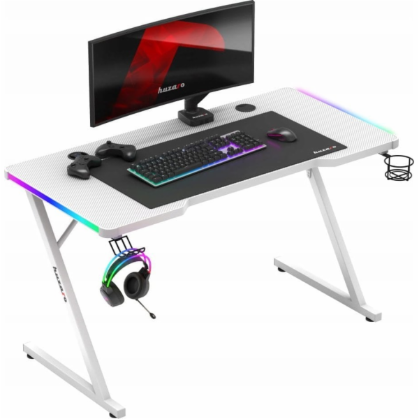Herní stůl Huzaro Hero 2.5 White RGB
