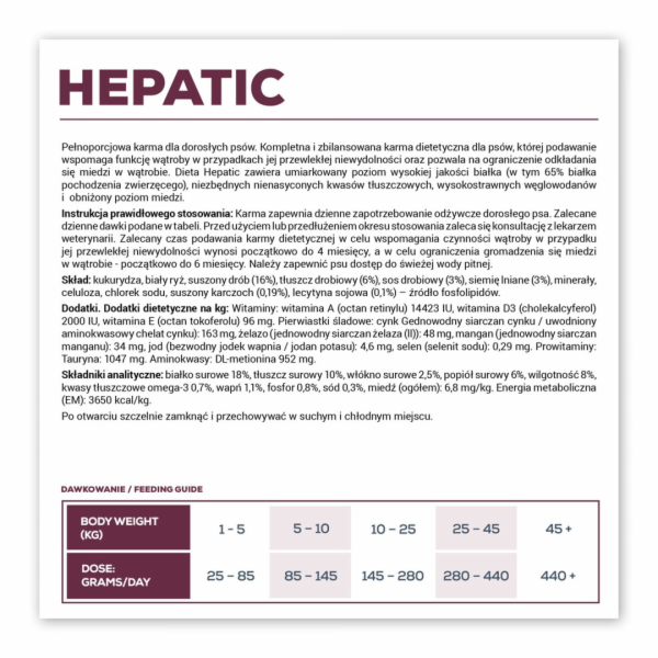 VET EXPERT Veterinary Diet Hepatic Dog - suché krmivo pro...