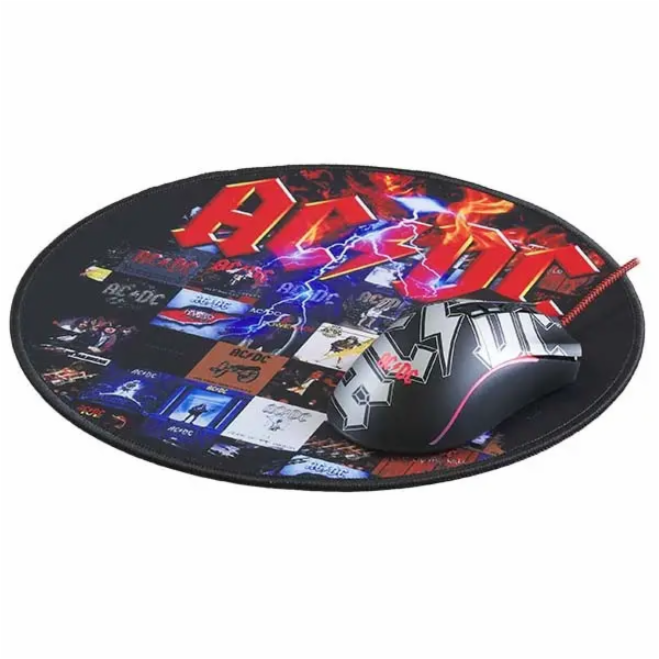 Podzvuková herní podložka pod myš AC/DC