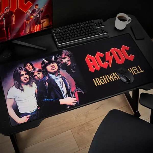 Podzvuková herní podložka pod myš XXL AC/DC