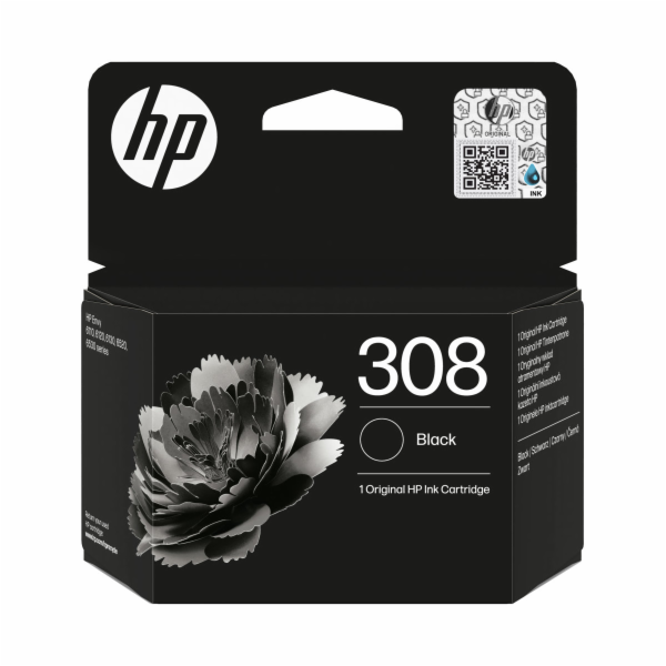 HP 308 - Černá - originální - pouzdro - inkoustová cartridge