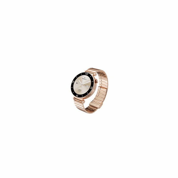 Garett Smartwatch ROSE zlatá, Solid steel