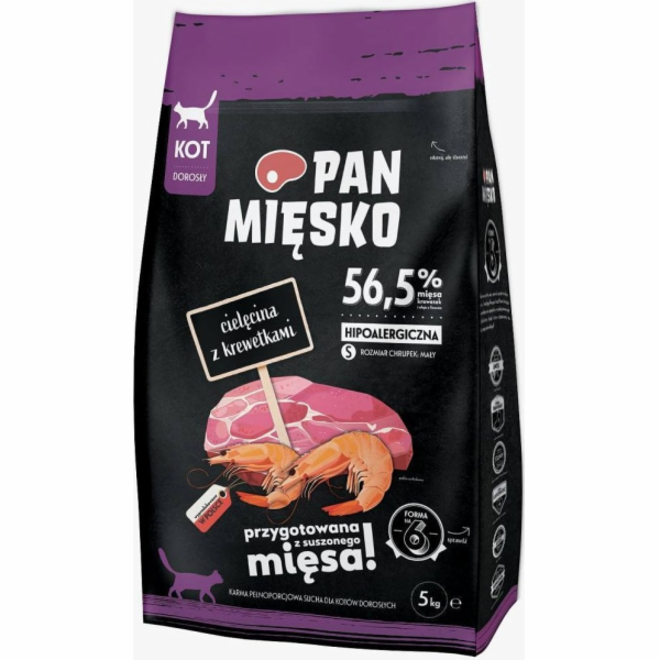 PAN MIESKO  Telecí s Krevetami Small - suché maso pro koč...