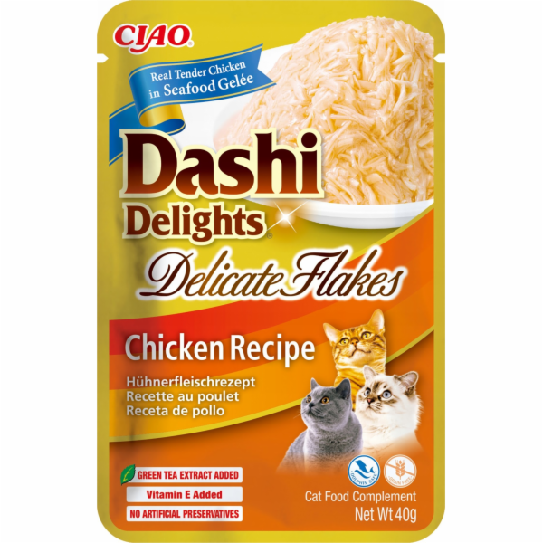 INABA CAT Dashi Delights Jemné vločky kuřete - pochoutka ...