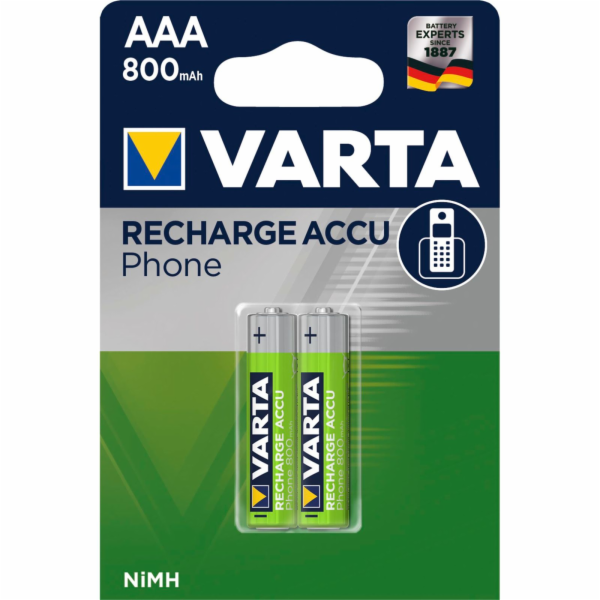 10x2 Varta Akku Professional NiMh 800 mAh Micro VPE Innenk.