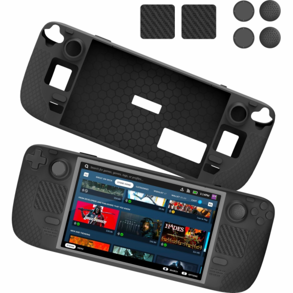 JYS Kryt pouzdra + gumové kryty tlačítek pro Steam Deck /...