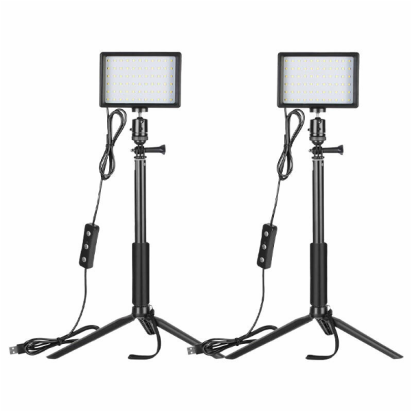 Studiová sada Neewer ZC-10S dvě LED světla + filtry + sta...