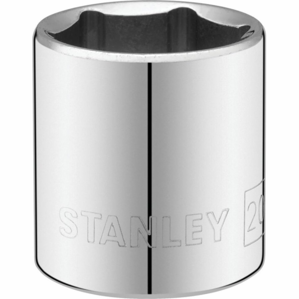 Stanley Socket 3/8 6 hrotů 20mm chrom - vč.