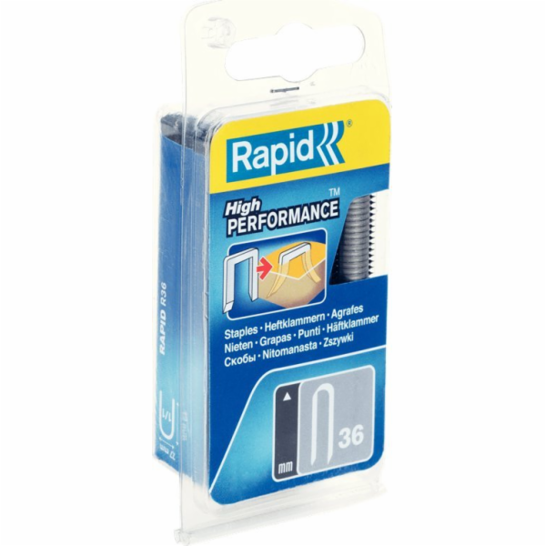 Rapid Kabelové spony 36/12mm 864 ks. RAPID-40109626 blistr