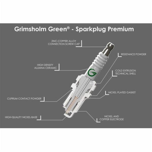 GRIMSHOLM Svíčka GL3RC, 16 cm
