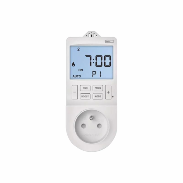 Termostat EMOS P5660FR zásuvkový s funkcí digitálního čas...