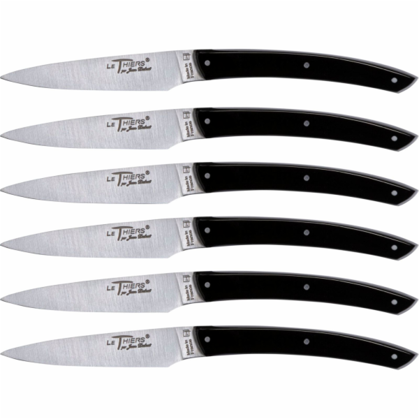 Laguiole Jean Dubost Messer Set 6 tlg., Acrylic Black